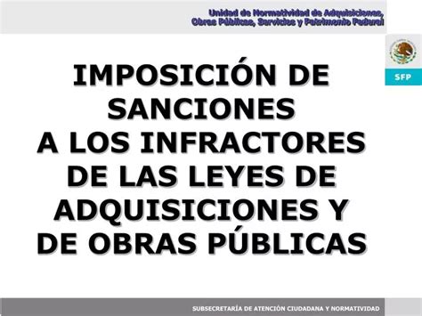 PPT Unidad de Normatividad de Adquisiciones Obras Públicas