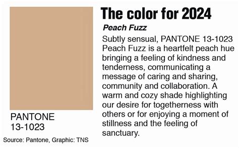 Peach Fuzz Is Pantone Color Of The Year LimaOhio