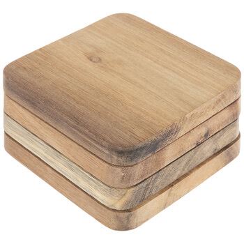 Square Acacia Wood Coasters Hobby Lobby