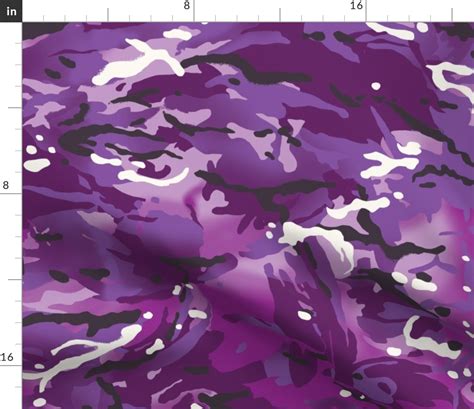 MTP Purple Camo Fabric | Spoonflower