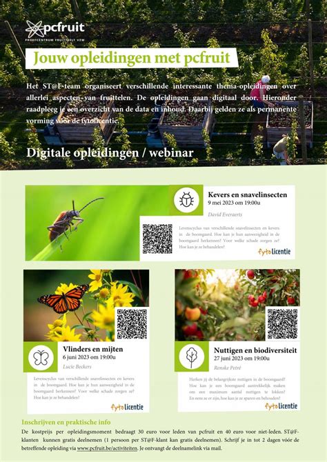 Webinar Nuttigen En Biodiversiteit Pcfruit