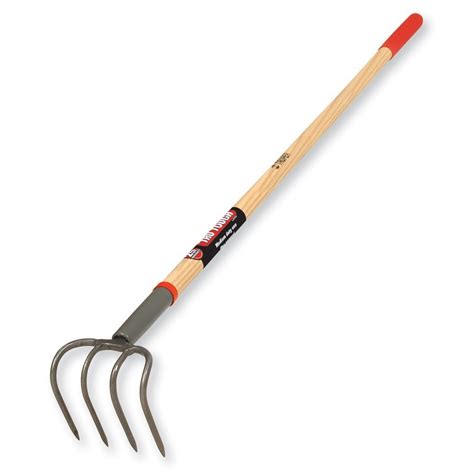 Tru Tough Fixed 4 Tine Long Handle Cultivator At