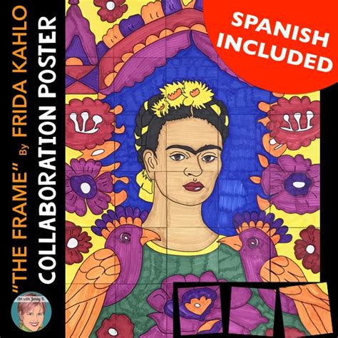 Hispanic Heritage Month Activity Frida Poster Art With Jenny K