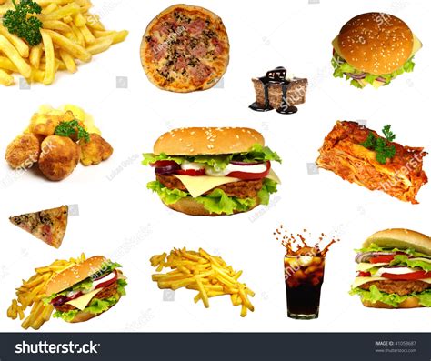 Junk Food Collection Stock Photo 41053687 Shutterstock