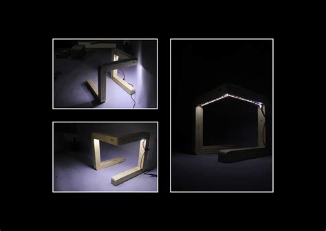 WOODEN DESK LAMP - Woodwork on Behance