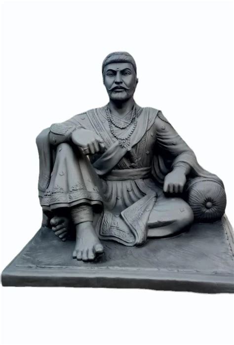 Dark Grey Ft Frp Chhatrapati Sambhaji Maharaj Statue For Decoration