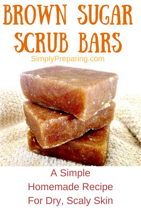 Homemade Organic Brown Sugar Scrub Bar