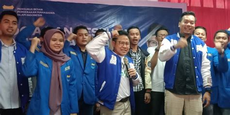 Dapat Dukungan PMII Maju Pilpres 2024 Cak Imin Makin Pede