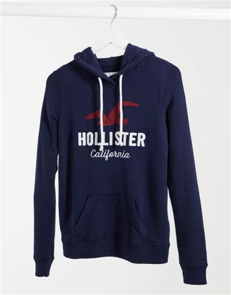 Sudadera Con Capucha Con Logo En La Parte Frontal De Hollister Asos