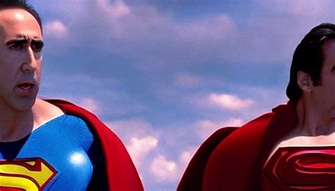 Prompthunt Nicholas Cage As Superman In Superman Returns 2 0 0 6