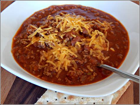 Easy Homemade Chili My Humble Home And Garden