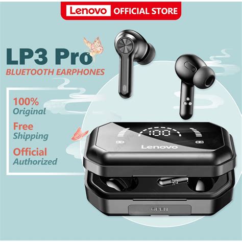 Lenovo Lp3 Pro Bluetooth 5 0 Earphones True Wireless Earbuds Tws With Display And 1200mah Large