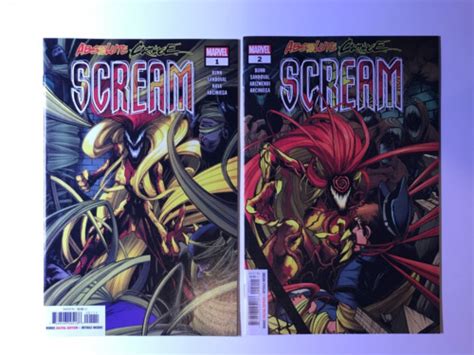 ABSOLUTE CARNAGE SCREAM 1 2 NM MARVEL RUN LOT 2019 VENOM