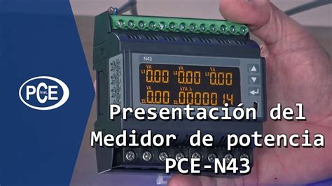 Presentación del producto Medidor de potencia PCE N43 de