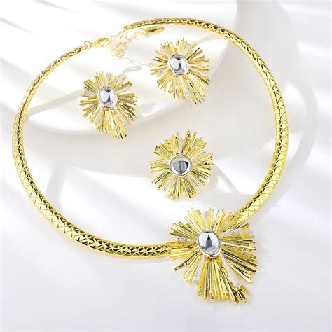 Zinc Alloy Dubai Piece Jewelry Set With Unbeatable Quality