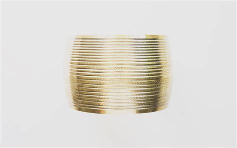 Vintage Artisan Solid Brass Cuff Bracelet Bohemian Style