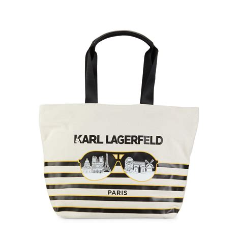 Karl Lagerfeld Kristen Canvas Tote Lyst