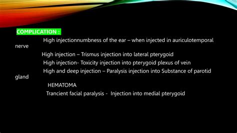 Techniques Of Mandibular Anesthesiapptx