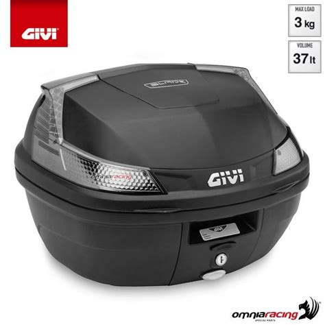 Givi B37nt Central Top Case Monolock B37 Blade Tech In Black Abs