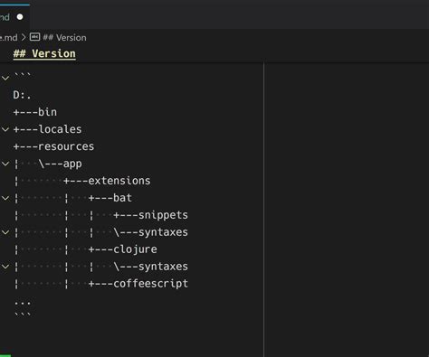 Markdowntable Format Is Applied Even If The Format Is A File Tree