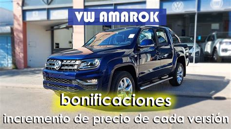 Volkswagen Amarok Cu Nto Aument Y Que Trae Cada Versi N Precios