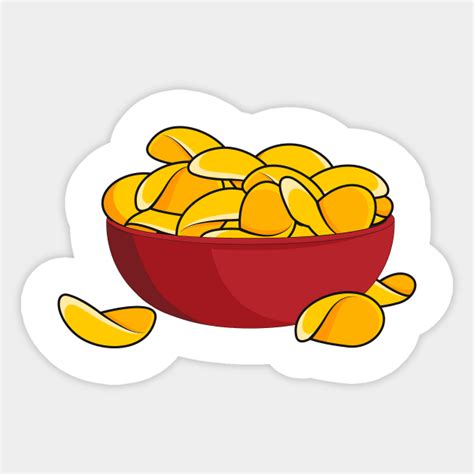 Potato Chip Cartoon Illustration Potato Chip Cartoon Illustration