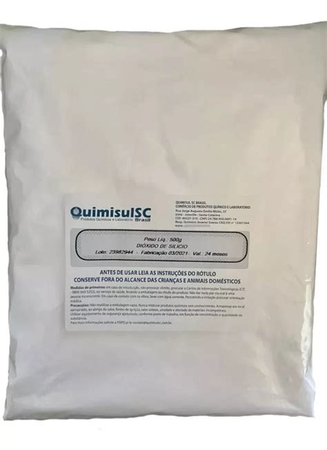 Dióxido de Sílicio Sílica Precipitada 1 kg QUIMISUL SC BRASIL LTDA