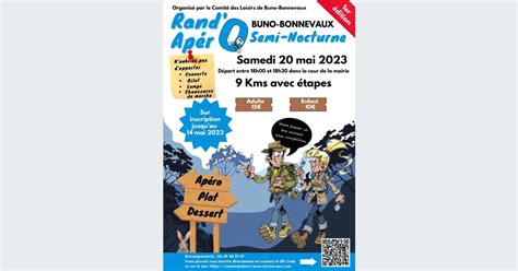 Rando Ap Ro Buno Bonnevaux Dates Horaires Parcours