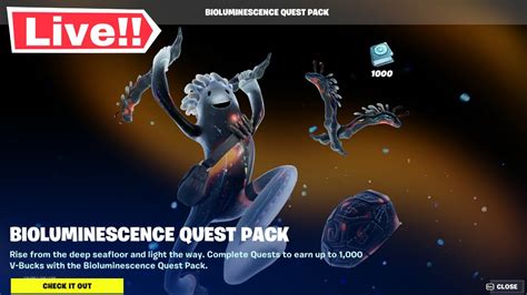 🔴 Live Bioluminescence Quest Pack Fortnite Item Shop Today Live Fortnite Battle Royale