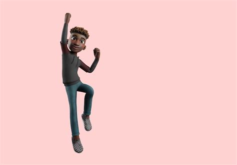 Ilustração 3d Da Pose De Personagem Masculino Acenando Psd Grátis