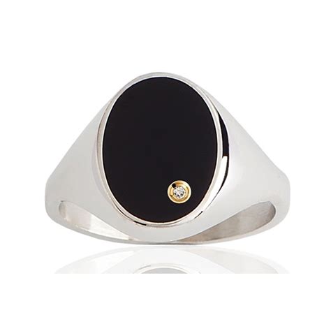 Chevali Re En Argent Onyx Et Diamant Carat Pour Homme