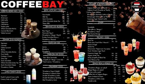 COFFEE BAY MENU PHILIPPINES & UPDATED PRICES 2024