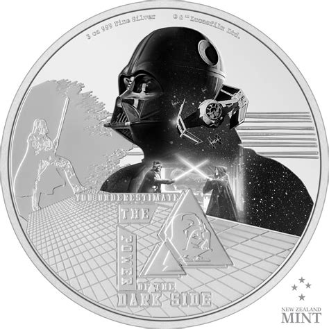 2023 Niue Star Wars Darth Vader 3 Oz Silver Colorized Proof Coin