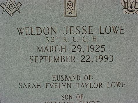 Weldon Jesse Lowe 1925 1993 Find A Grave Memorial