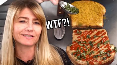 Woman Proudly Makes The Worst Peanut Butter And Jelly Sandwich Of All Time Youtube