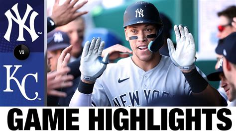 Yankees Vs Royals Game Highlights 5 01 22 Mlb Highlights Youtube