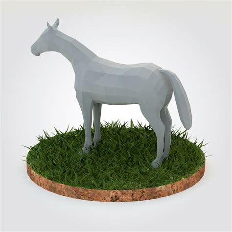 Horse - Low Poly | Low poly, Horses, 3d design projects