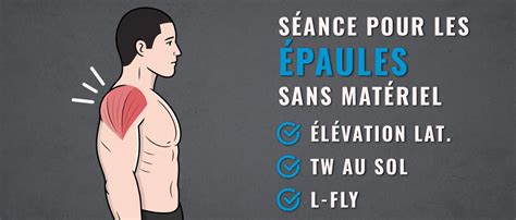 Séance de musculation pour les épaules sans matériel