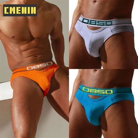 Cmenin Ropa Interior Sexy Gay Para Hombre Calzoncillos De Algod N