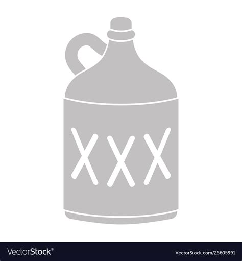 Icon With Moonshine Bottle Royalty Free Vector Image