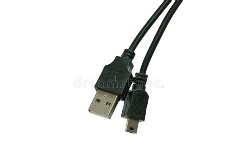 Mini Usb Cable Stock Photo Image Of White Rugged Background 35329176