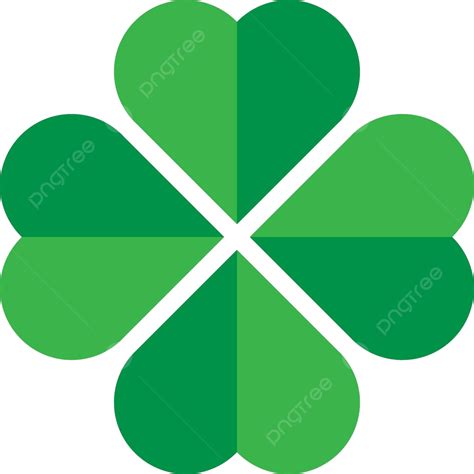 Icono De Trébol De Cuatro Hojas Verde Para El Diseño De Buena Suerte