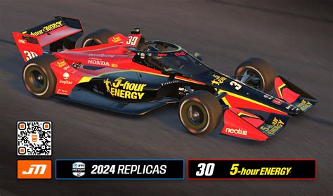 2024 Pietro Fittipaldi 30 5 Hour Energy IndyCar With Custom Number By