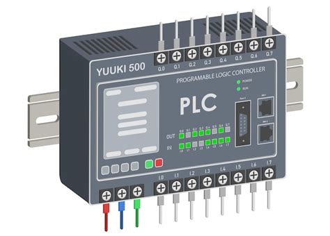 Contrôleur logique programmable PLC 3D avec conception plate d entrée