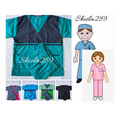 ♀ Scrub Suit Set All Xs Size Onlytetoron Fabricby Shiela289 Shopee Philippines