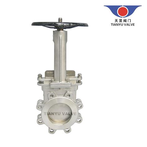 Cast Steel CF8 DN100 PN10 LUG END Knife Gate Valve With Handwheel