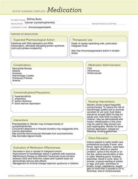 Dosage Calculations Ati Basic Concept Template