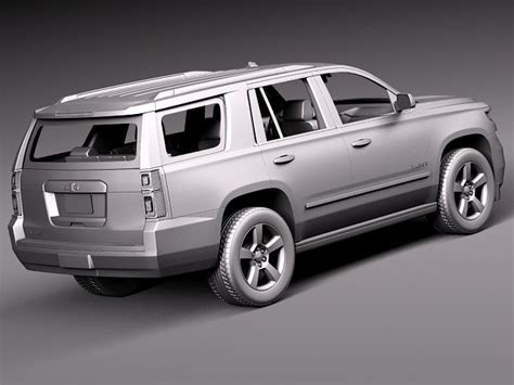 Chevrolet Tahoe 2015 3d Model Max Obj 3ds Fbx C4d Lwo Lw Lws