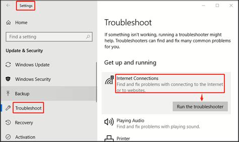 Windows Run Troubleshooter To Fix Network Connection Problems My