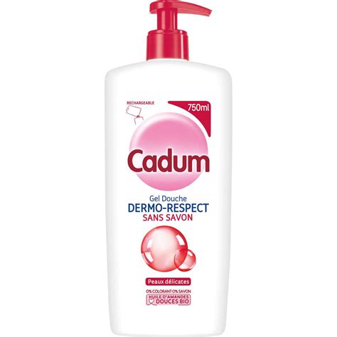 CADUM Gel Douche Dermo Respect Huile D Amandes Douces Bio Peaux